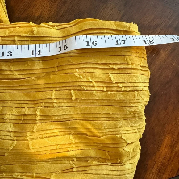 NWT Lulus Lovely Celebration Yellow Floral Burnout Chiffon Jumpsuit Size Large - Picture 10 of 15